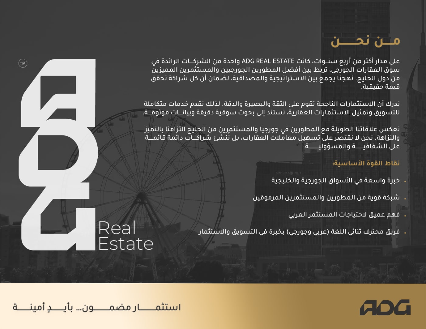 إيه دي جي — الملف التعريفي — 2