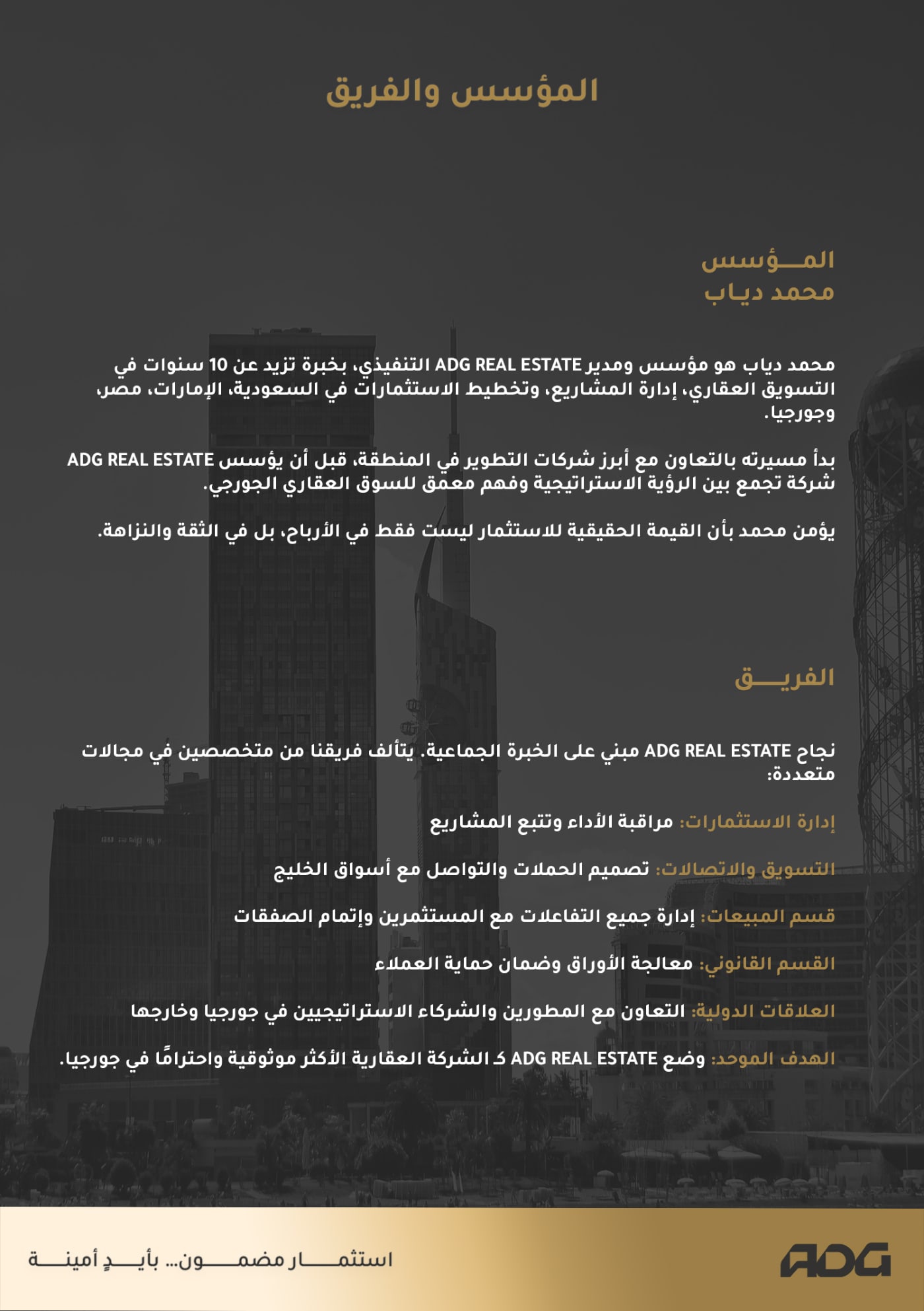 إيه دي جي — الملف التعريفي — 7